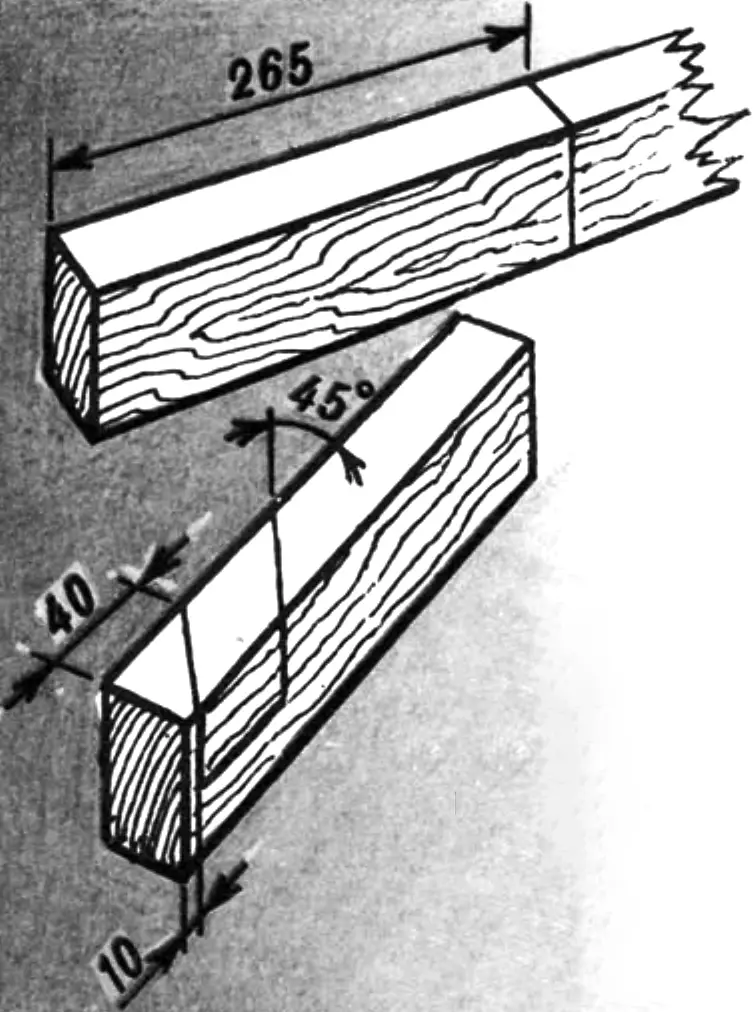 Marking the flower-bed bars.