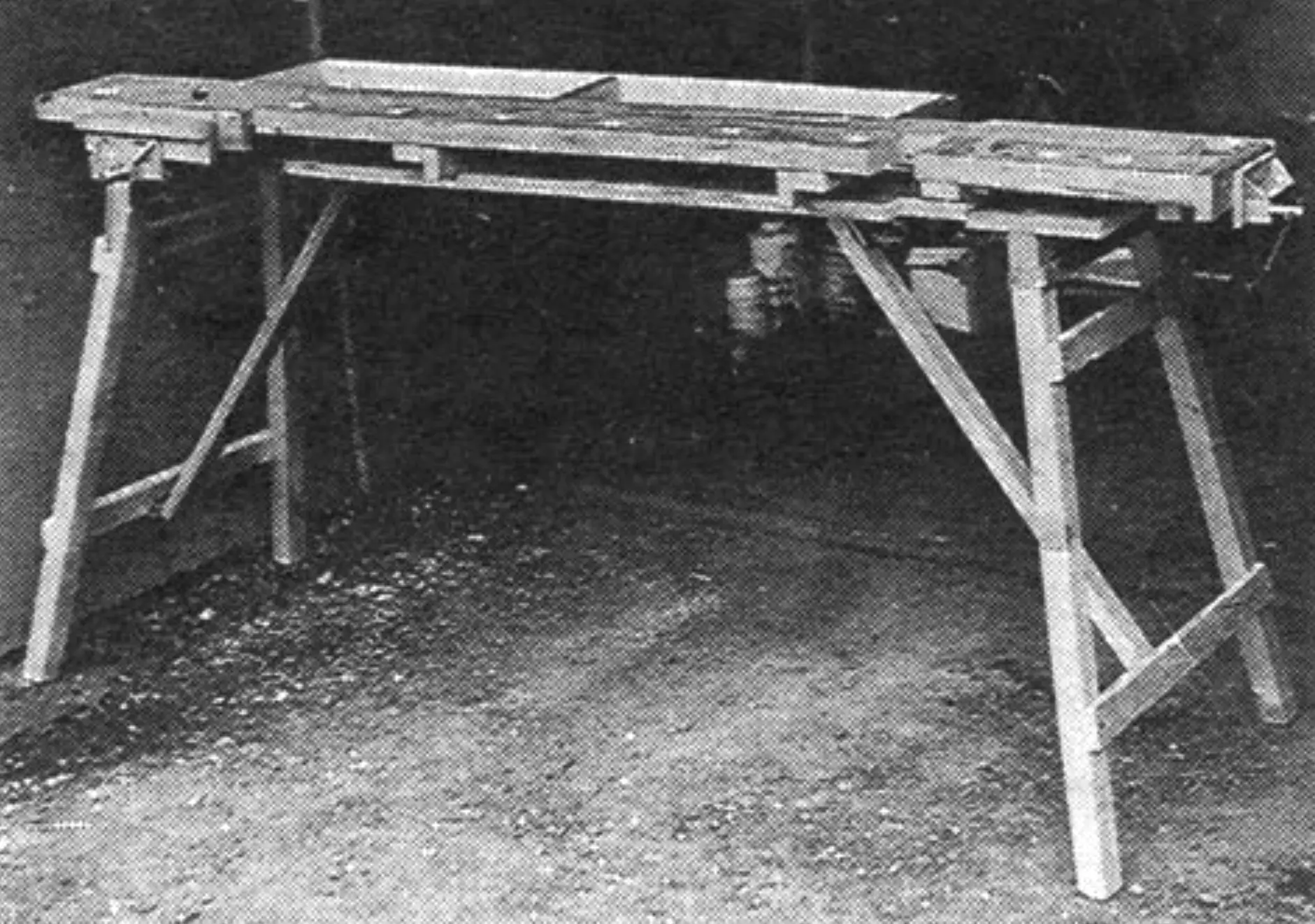 Assembled workbench.