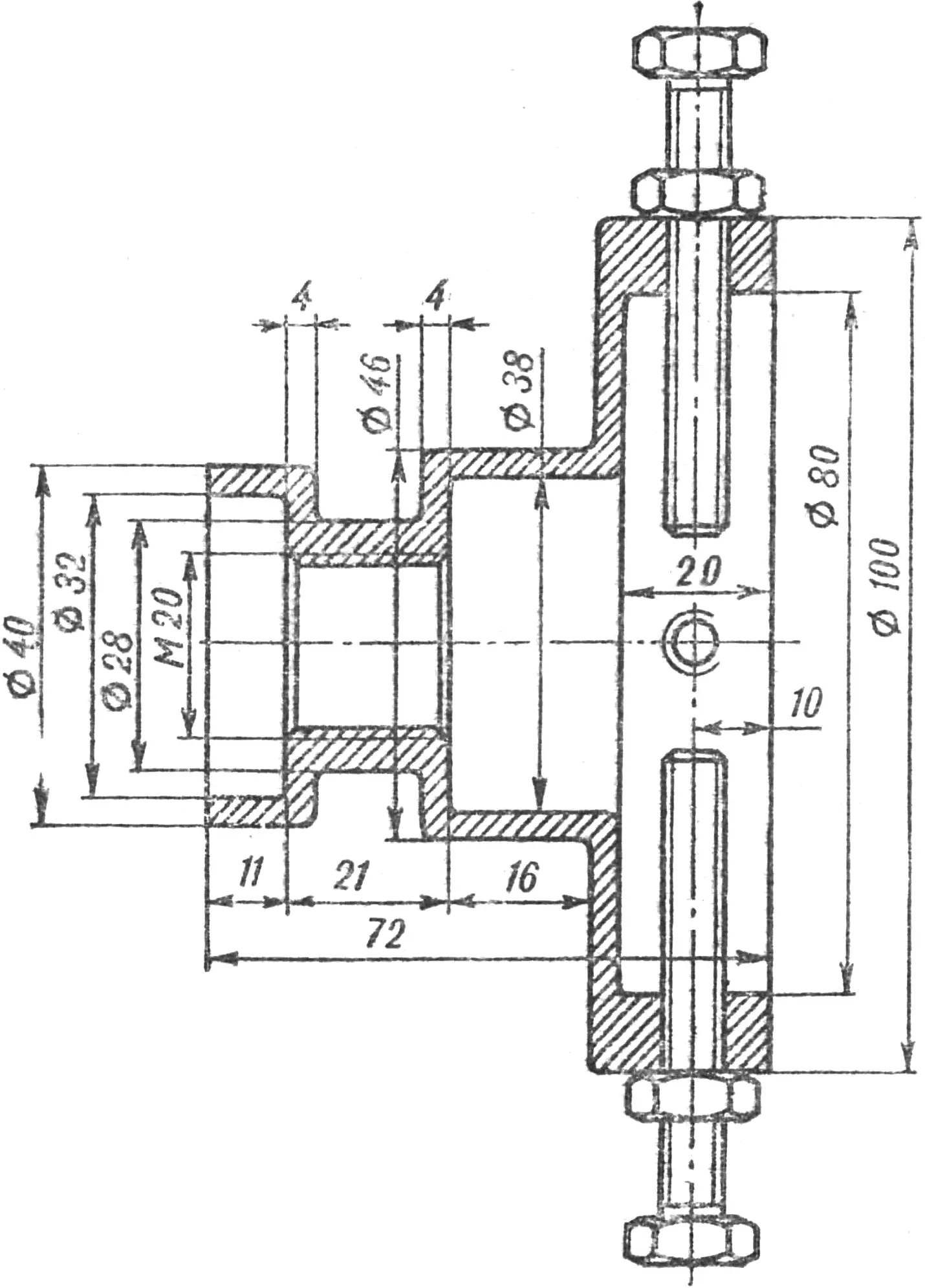 Fig. 5. Chuck for the spindle