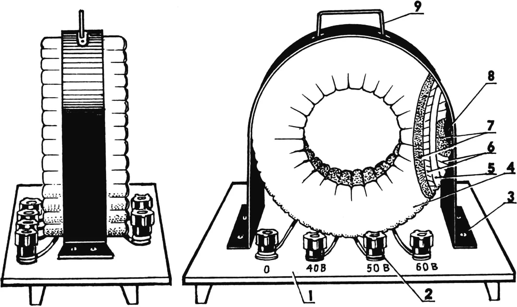 Welder made from the stator of a failed asynchronous electric motor