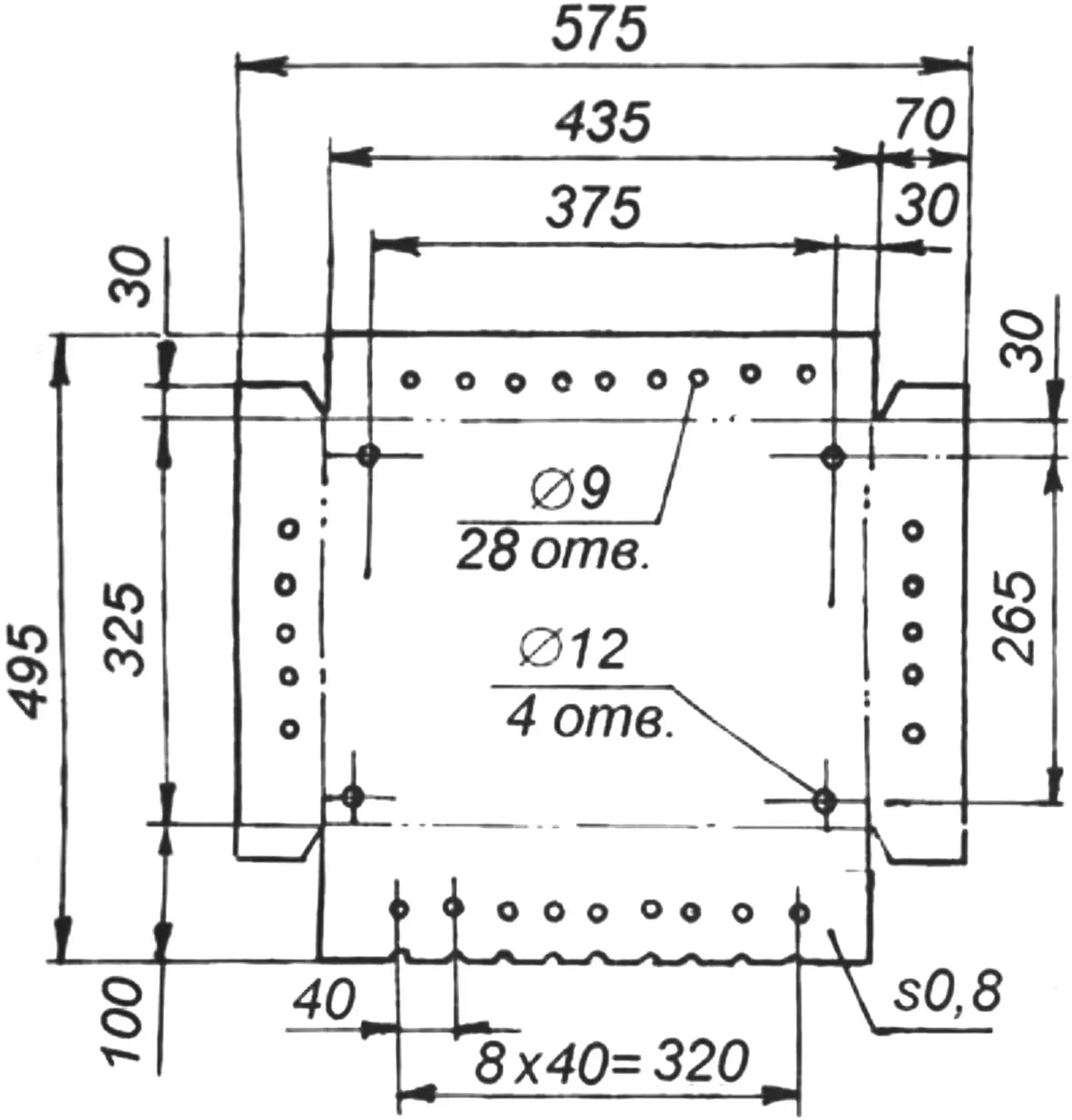Tray pattern