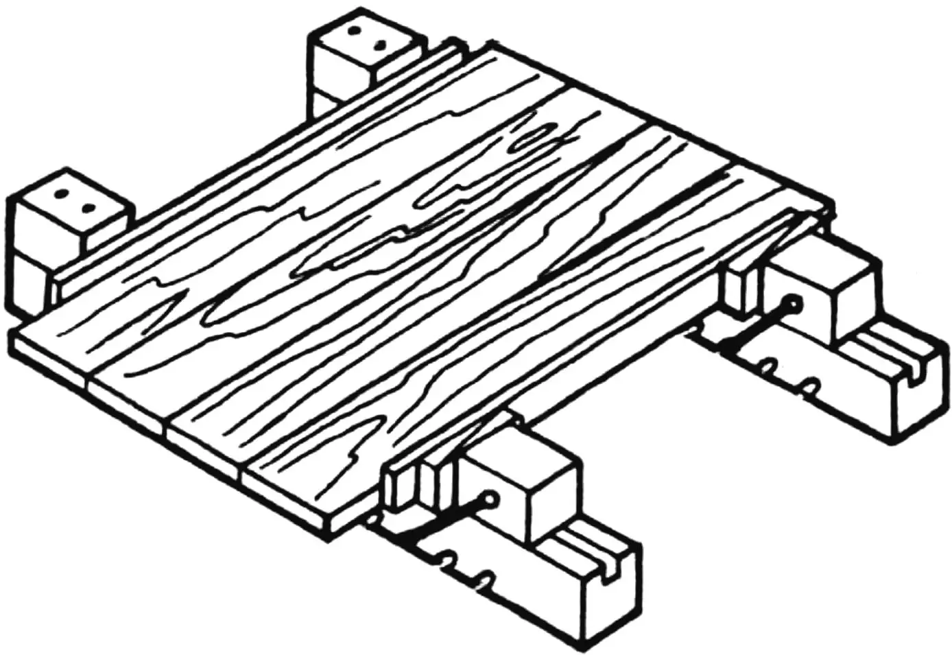 Jointing boards into a panel using two weimas.