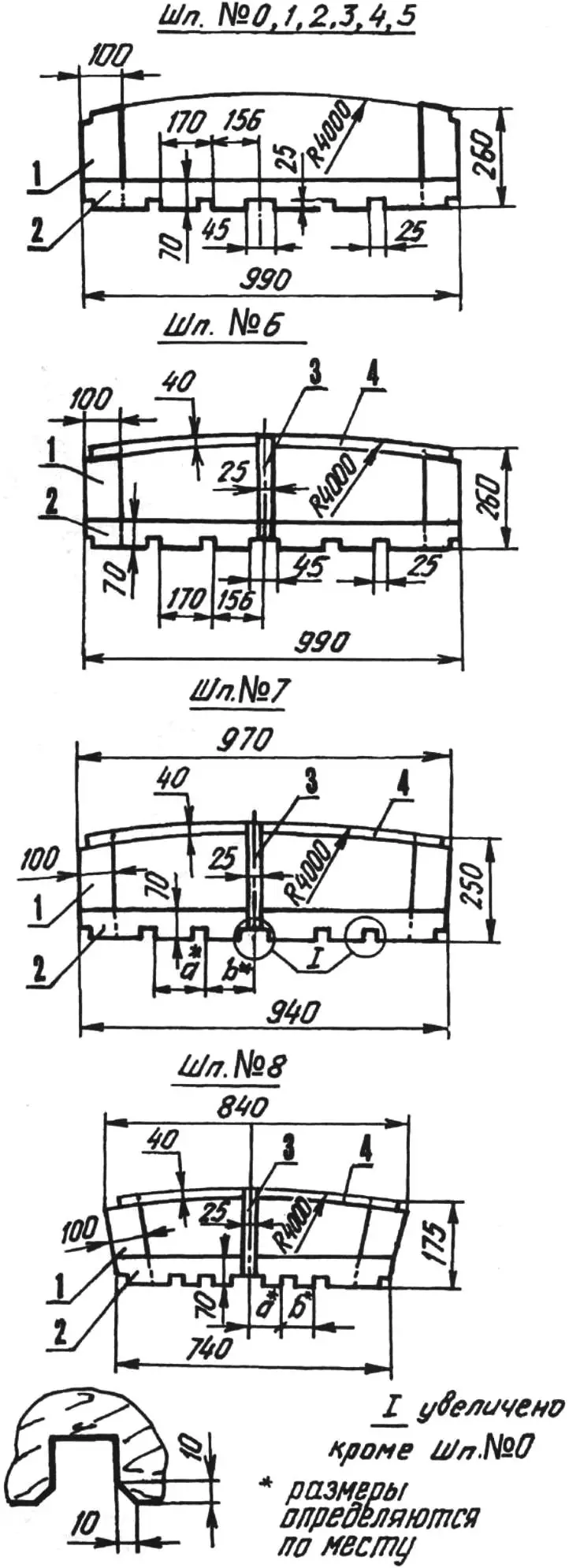 Boat frames