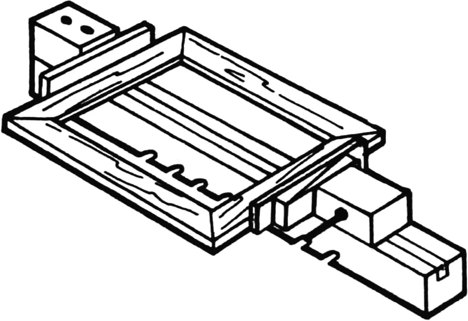 Gluing a frame.