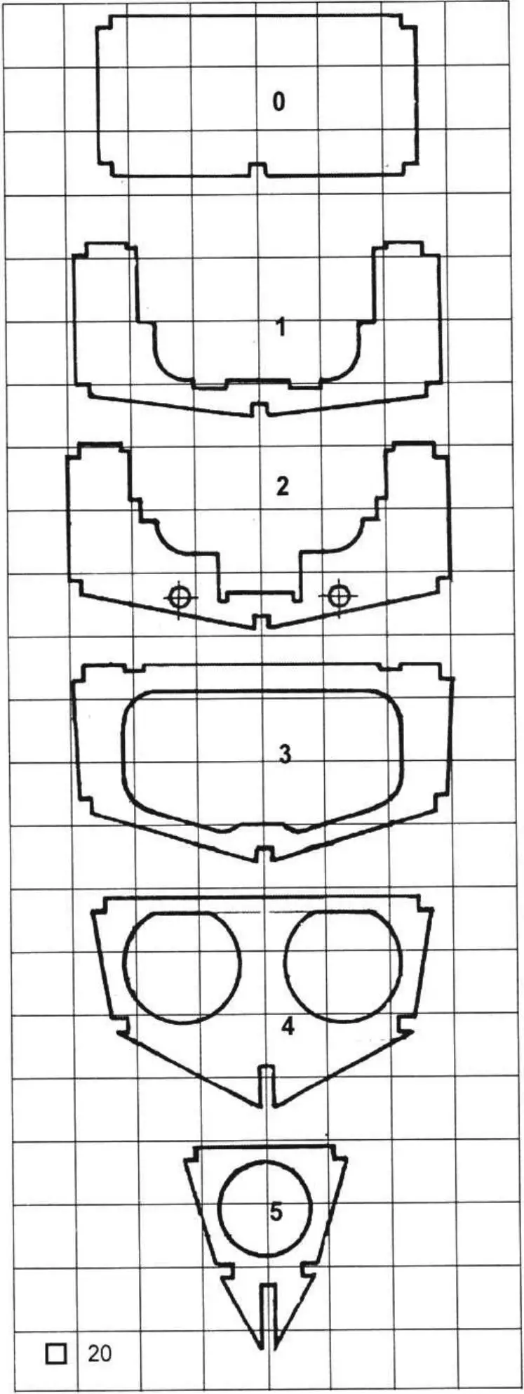 Boat model frames