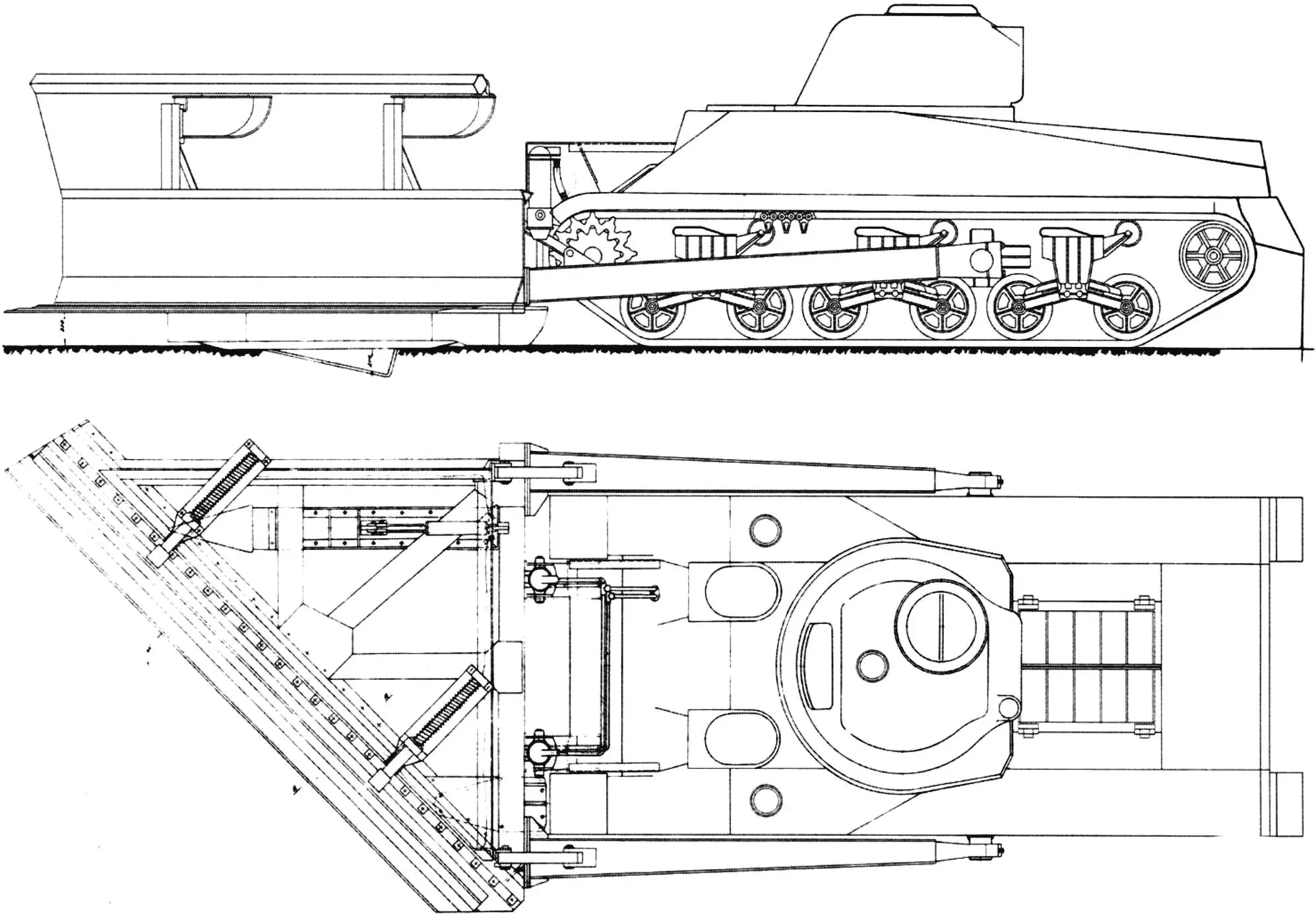 Древорез к тягачу М-4 А-2 (копия проектного чертежа)