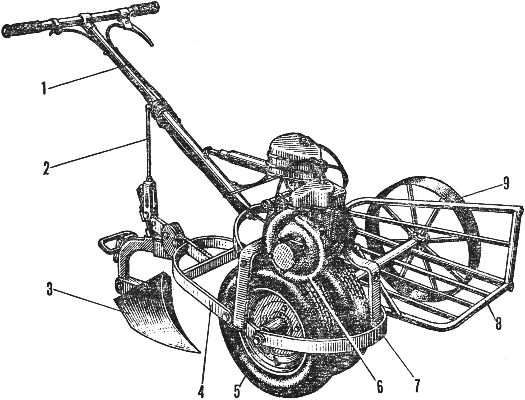 Fig. 8. Tow with a plow